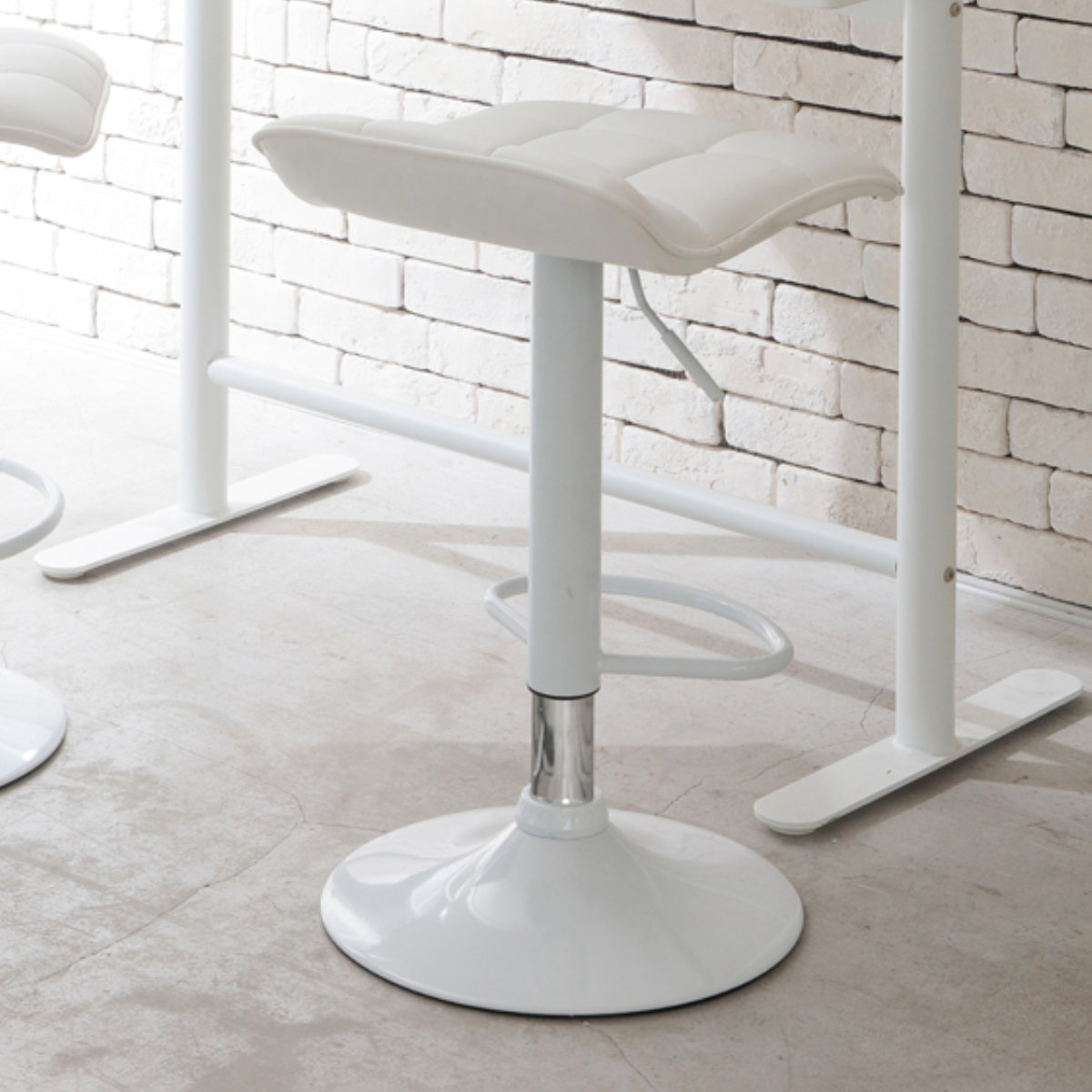 あずま工芸 カウンターチェア 座面高59〜80cm 背低タイプ ミスト