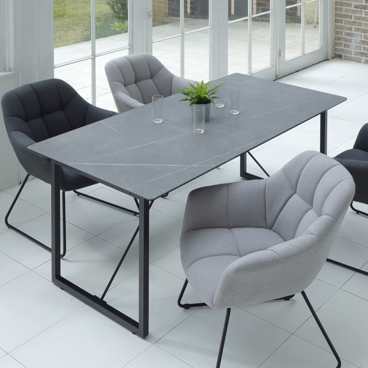 あずま工芸 ダイニングテーブル 幅140cm セラミックトップ フォート