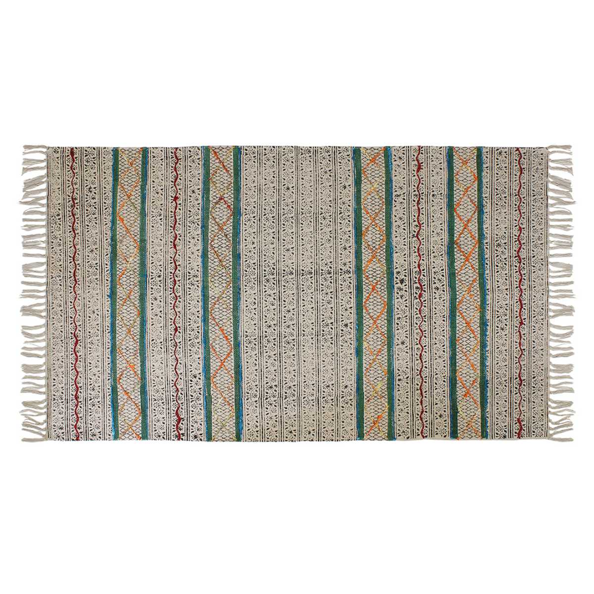 ラグ ガルファブリック 刺繍 90×150cm （ カーペット 絨毯 マット 