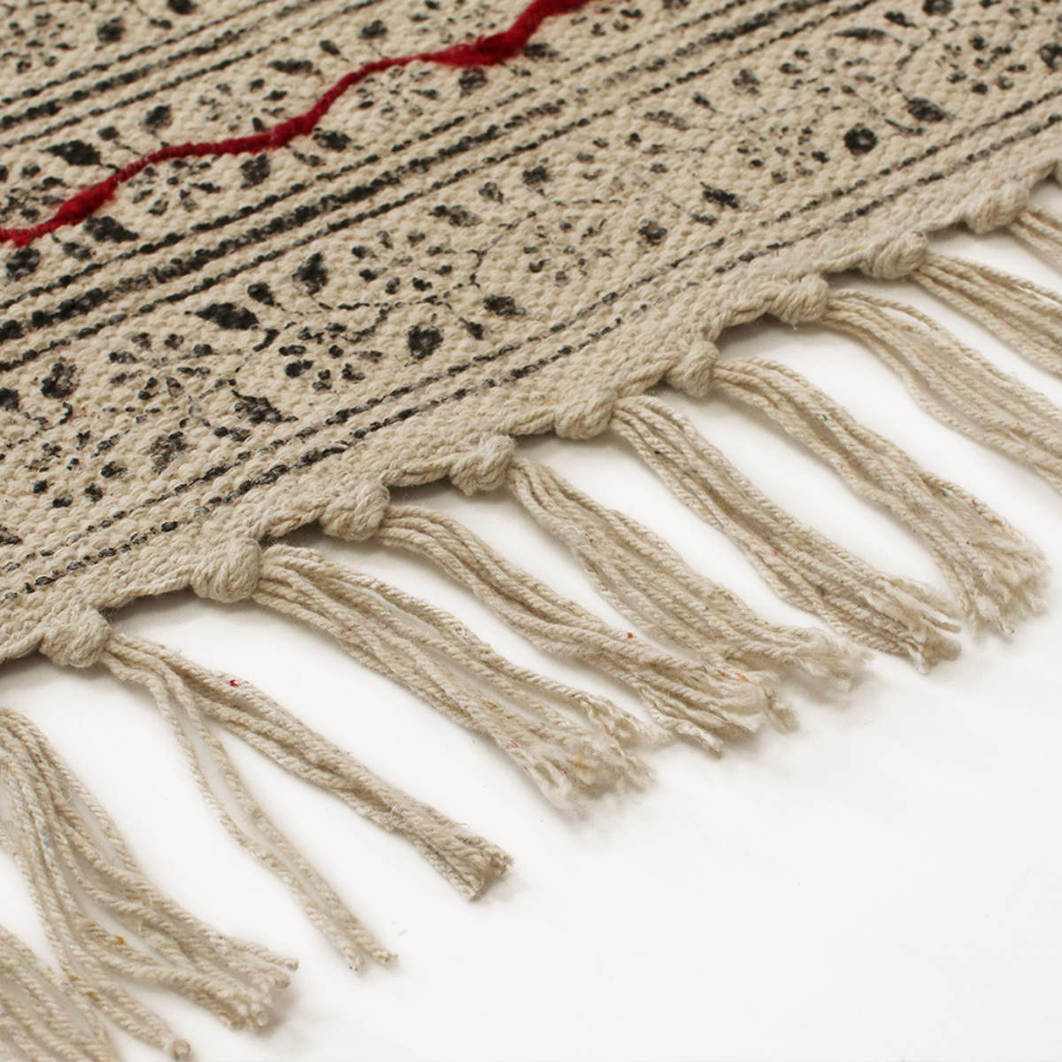ラグ ガルファブリック 刺繍 90×150cm （ カーペット 絨毯 マット 