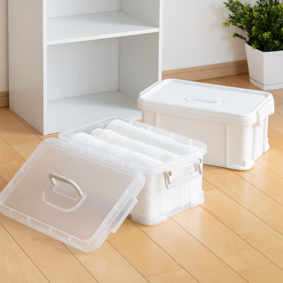 SANKA 収納ボックス ナチュラトラックス 幅38.8×奥行24.6×高さ17.5cm