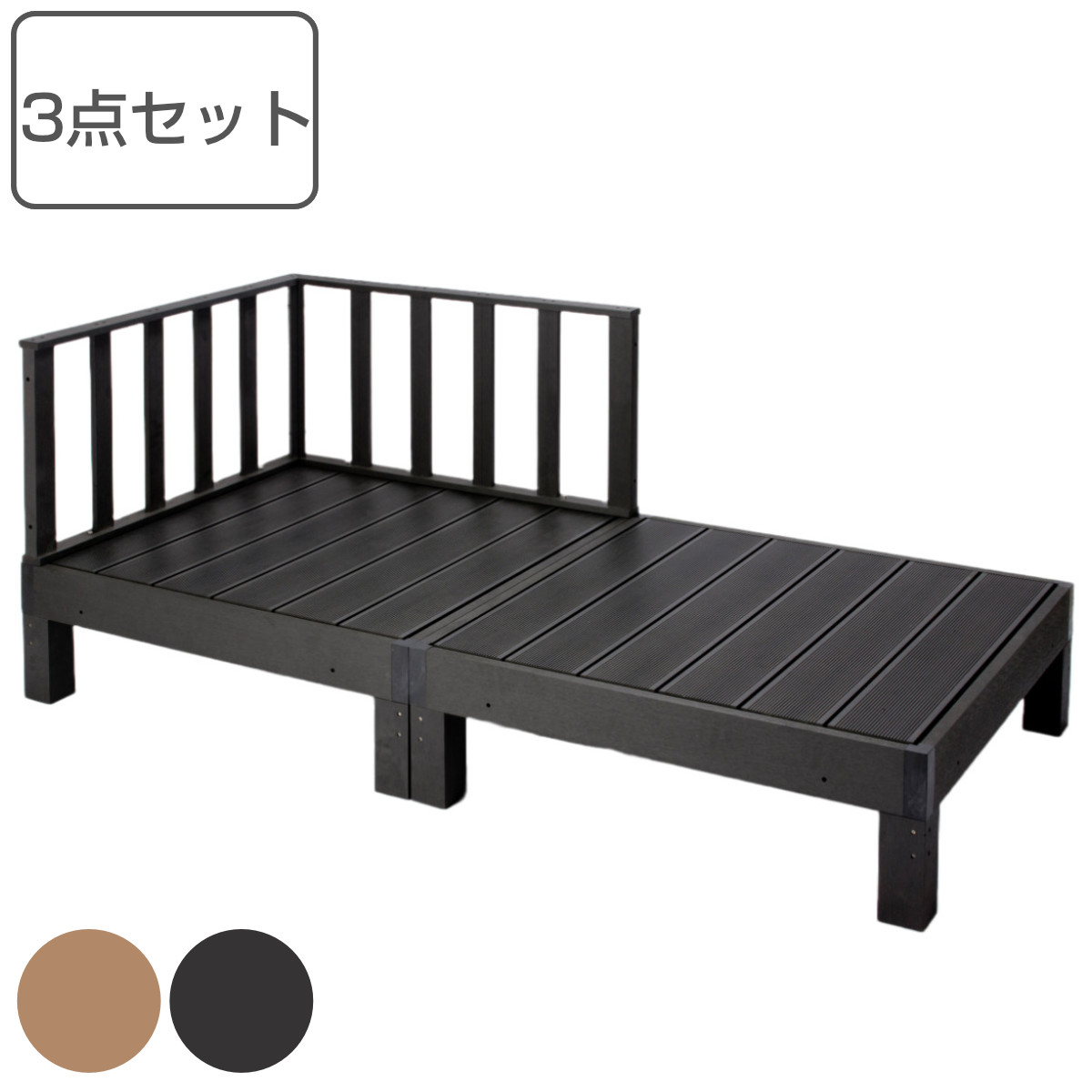 �E�b�h�f�b�L �{��2��{�R�[�i�[�p�l�� �l�H�� �i �K�[�f���f�b�L �l�H�؃f�b�L ���� DIY �E�b�h�p�l�� ���� �ʂꉏ 90×90cm 2�� �j