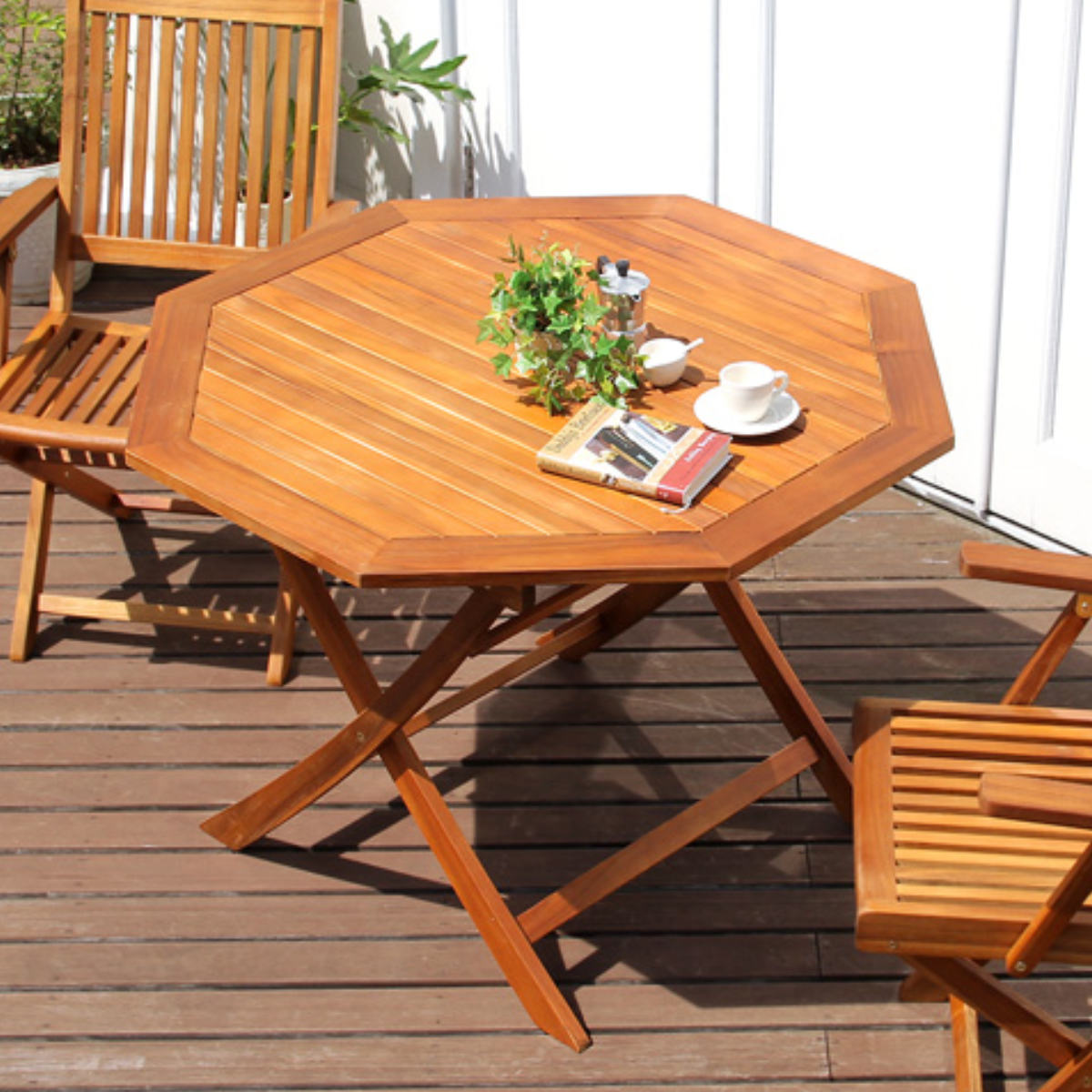 ホームテイスト（HOME taste） ガーデンテーブル 八角テーブル FLEUR