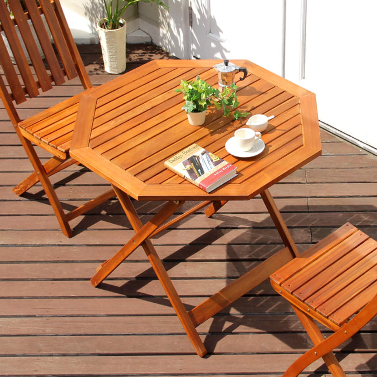 ホームテイスト（HOME taste） ガーデンテーブル 八角テーブル FLEUR