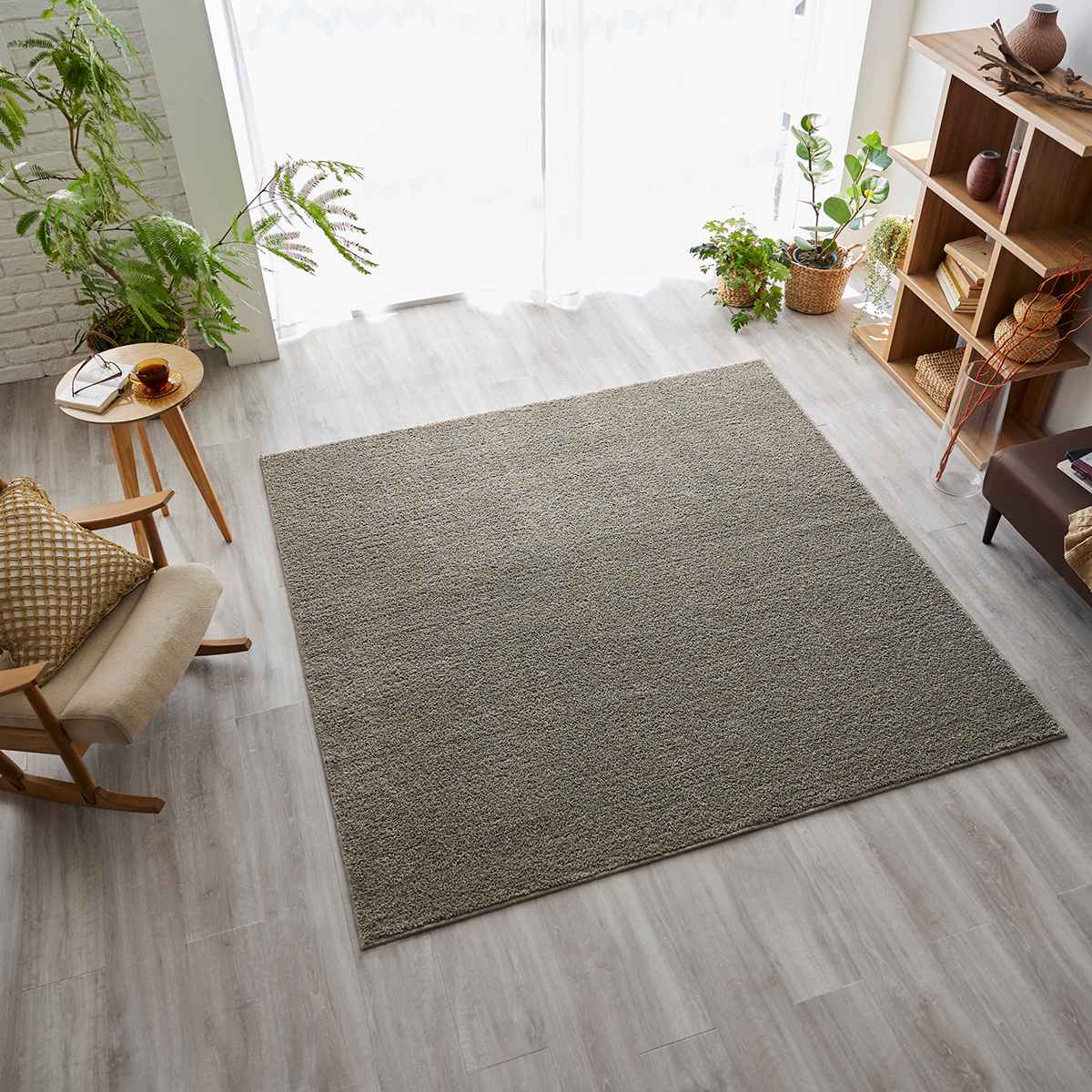 スミノエ ラグ ソル 190×190cm ウォッシャブル （ カーペット 絨毯