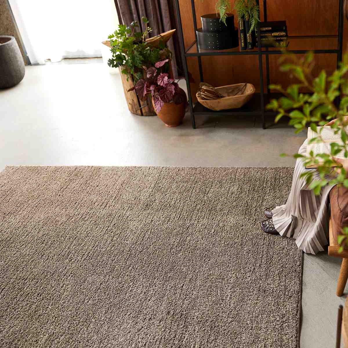 スミノエ ラグ ソル 190×190cm ウォッシャブル （ カーペット 絨毯