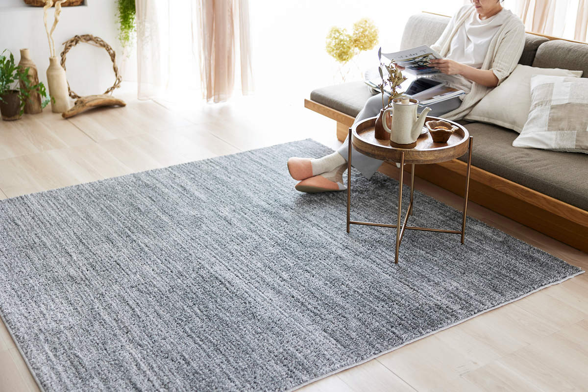 スミノエ ラグ エクリュ 190×240cm 洗える （ カーペット 絨毯 マット