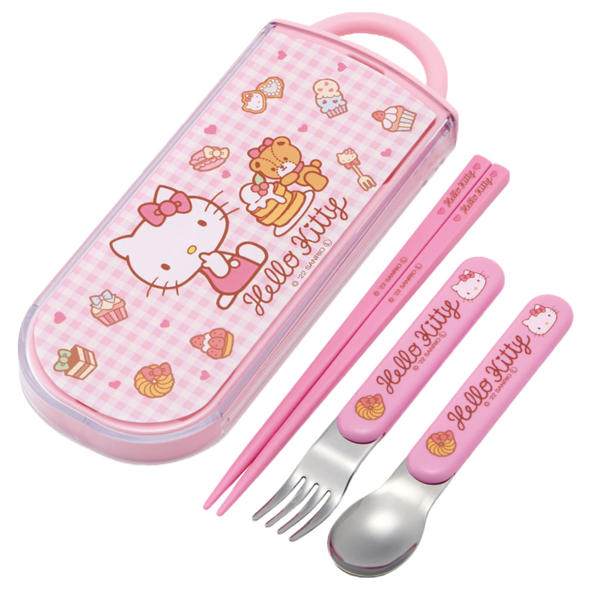 新品未開封　キキララ　ランチボックス　お箸　スプーン　フォーク　セット スケーター トリオセット 抗菌 箸 スプーン フォーク キャラクター