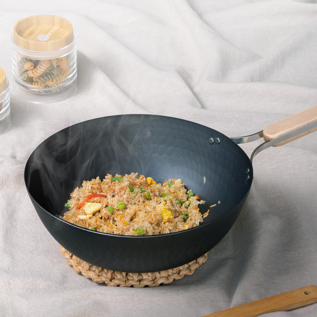 和平フレイズ 特典付き 中華鍋 鉄製 26cm enzo IH対応 日本製 （ ガス