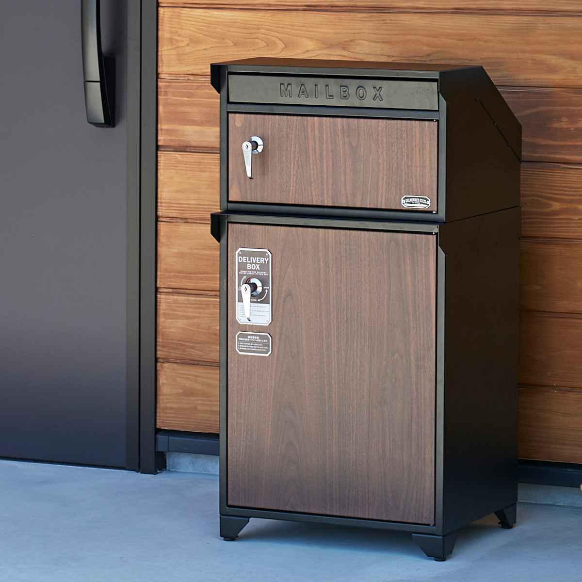 ポスト 宅配BOX付ポスト GALVA （ 郵便ポスト 宅配 ボックス 一戸建て