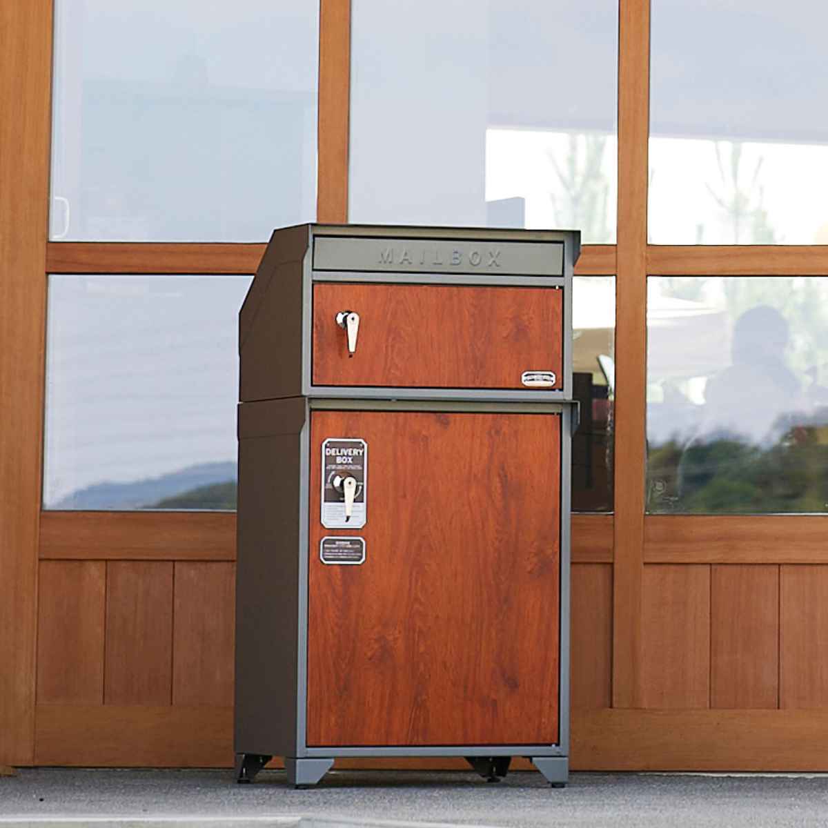 ポスト 宅配BOX付ポスト GALVA （ 郵便ポスト 宅配 ボックス 一戸建て