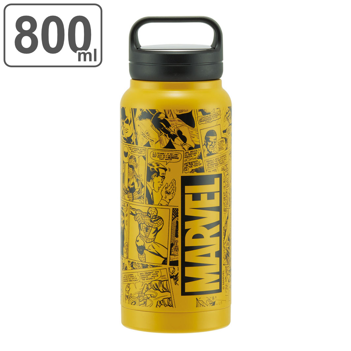 スケーター 水筒 800ml ステンレス スクリュー ハンドルマグボトル