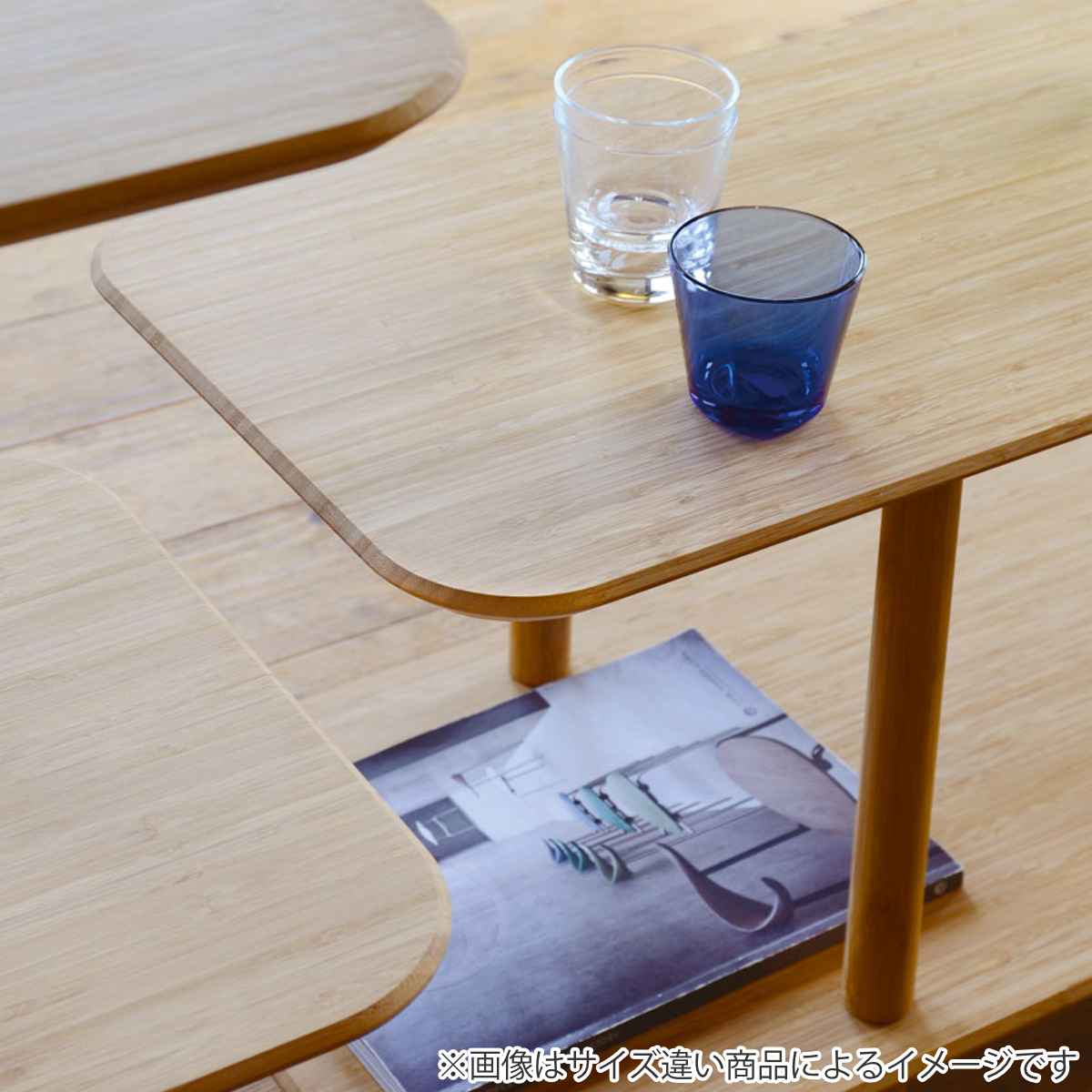 ★輸入品）アジアン家具：竹製3段シェルフ TEORI（テオリ） シェルフ 3段 幅90cm 竹製 （ ラック 日本製