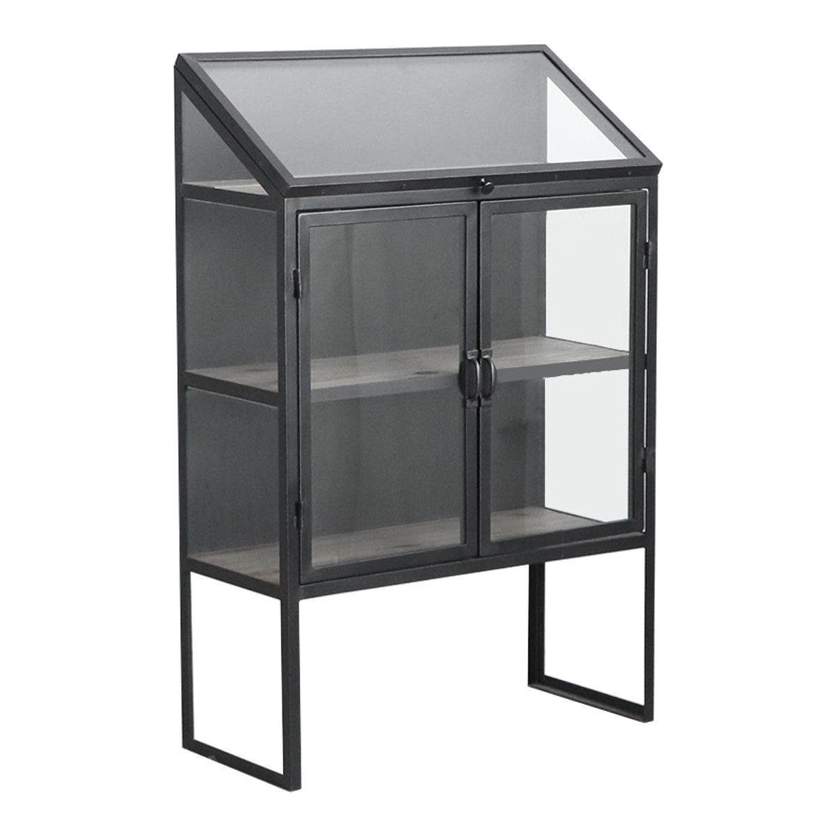 東馬（Tohma） ガラスキャビネット ディスプレイラック スチール