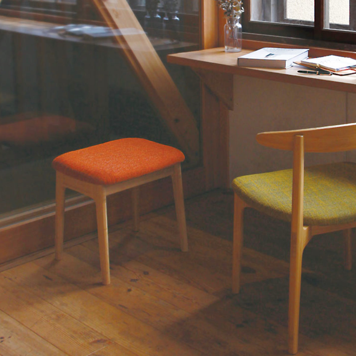 TEORI（テオリ） スツール オットマン 竹製 高さ43cm （ ダイニング