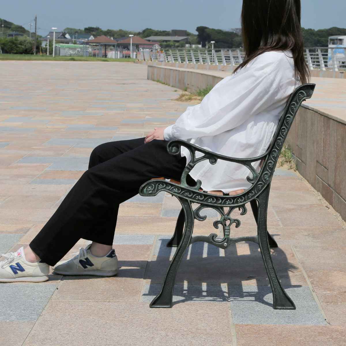 ベンチ パークベンチ 幅126cm 木製 （ ガーデンベンチ 木製ベンチ