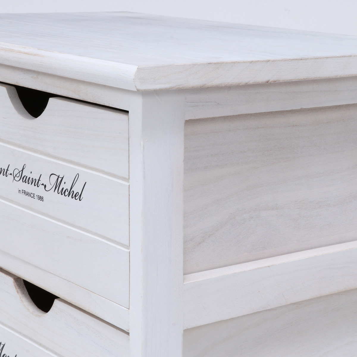 不二貿易（Fuji Boeki） チェスト 幅52cm 2列4段 アンティーク調