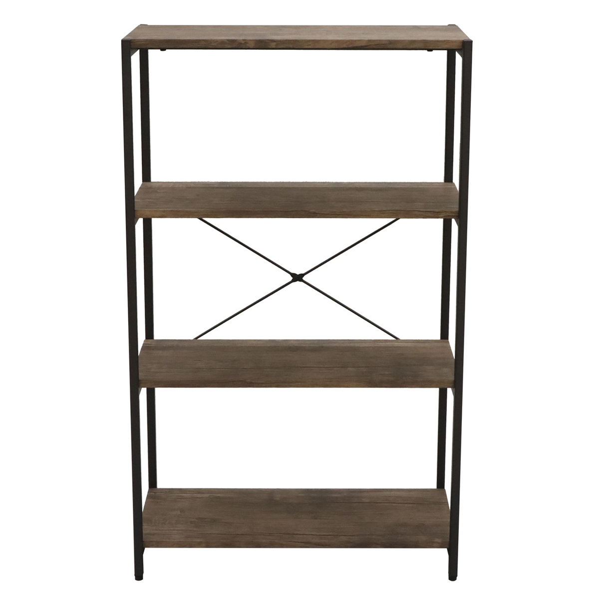 オープンラック 4段 ヴィンテージ調 スチールフレーム バルネ 幅60cm