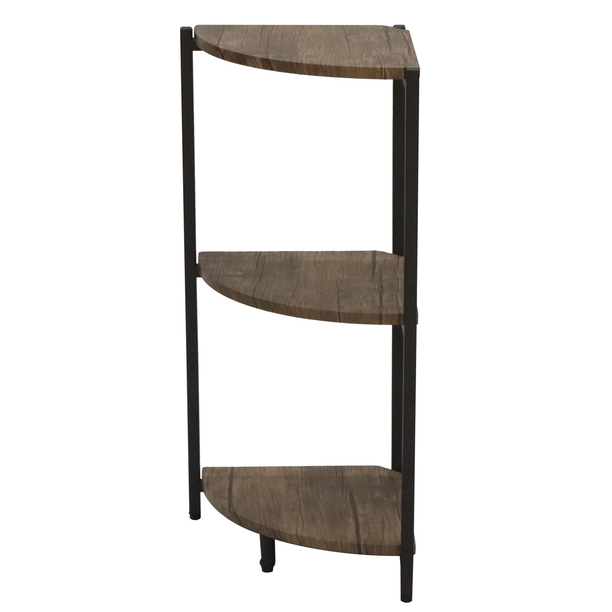 コーナーラック 3段 ヴィンテージ調 スチールフレーム バルネ 幅30cm