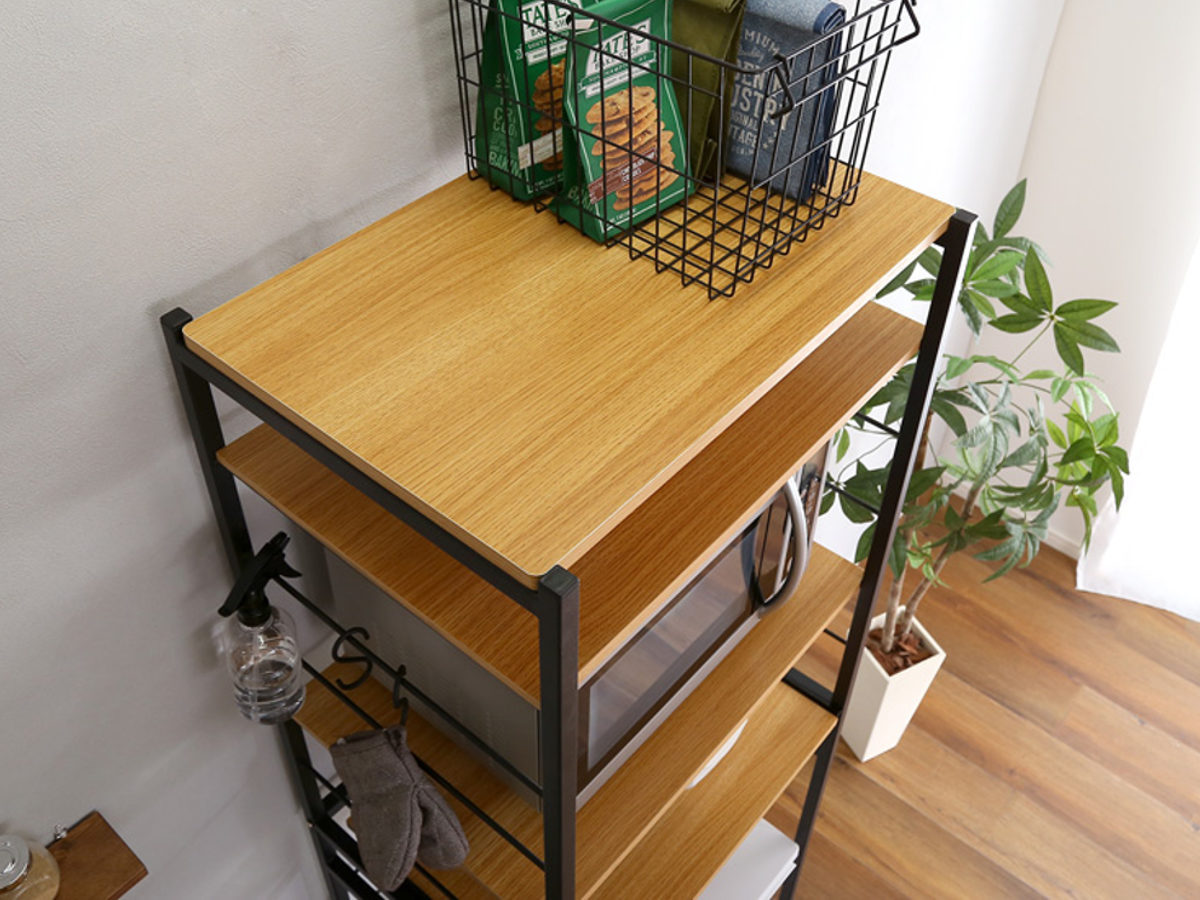 ホームテイスト（HOME taste） レンジ台 幅60.3cm ハイタイプ