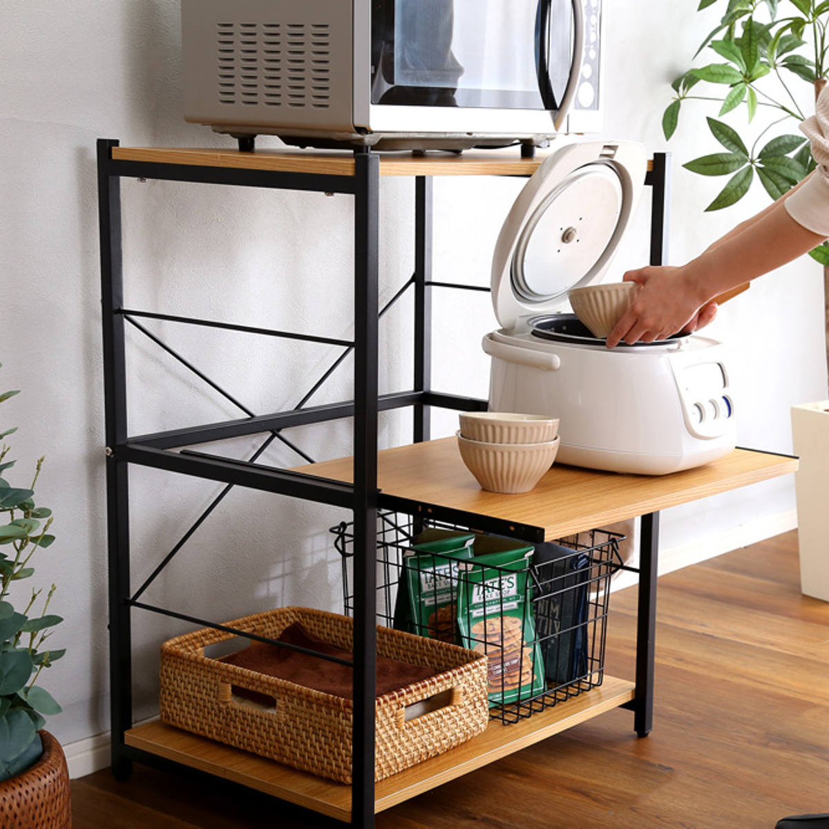 ホームテイスト（HOME taste） レンジ台 幅60.7cm ミドルタイプ