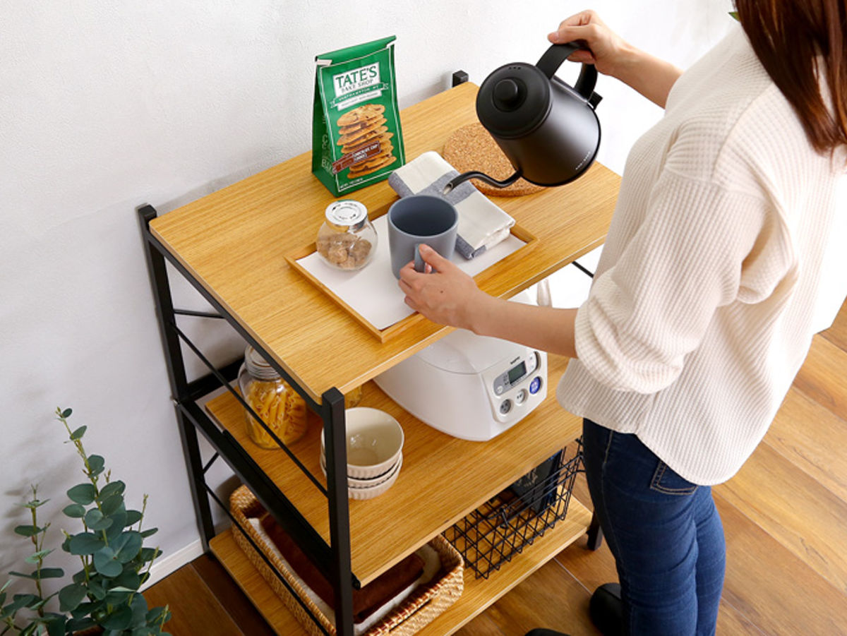 ホームテイスト（HOME taste） レンジ台 幅60.7cm ミドルタイプ