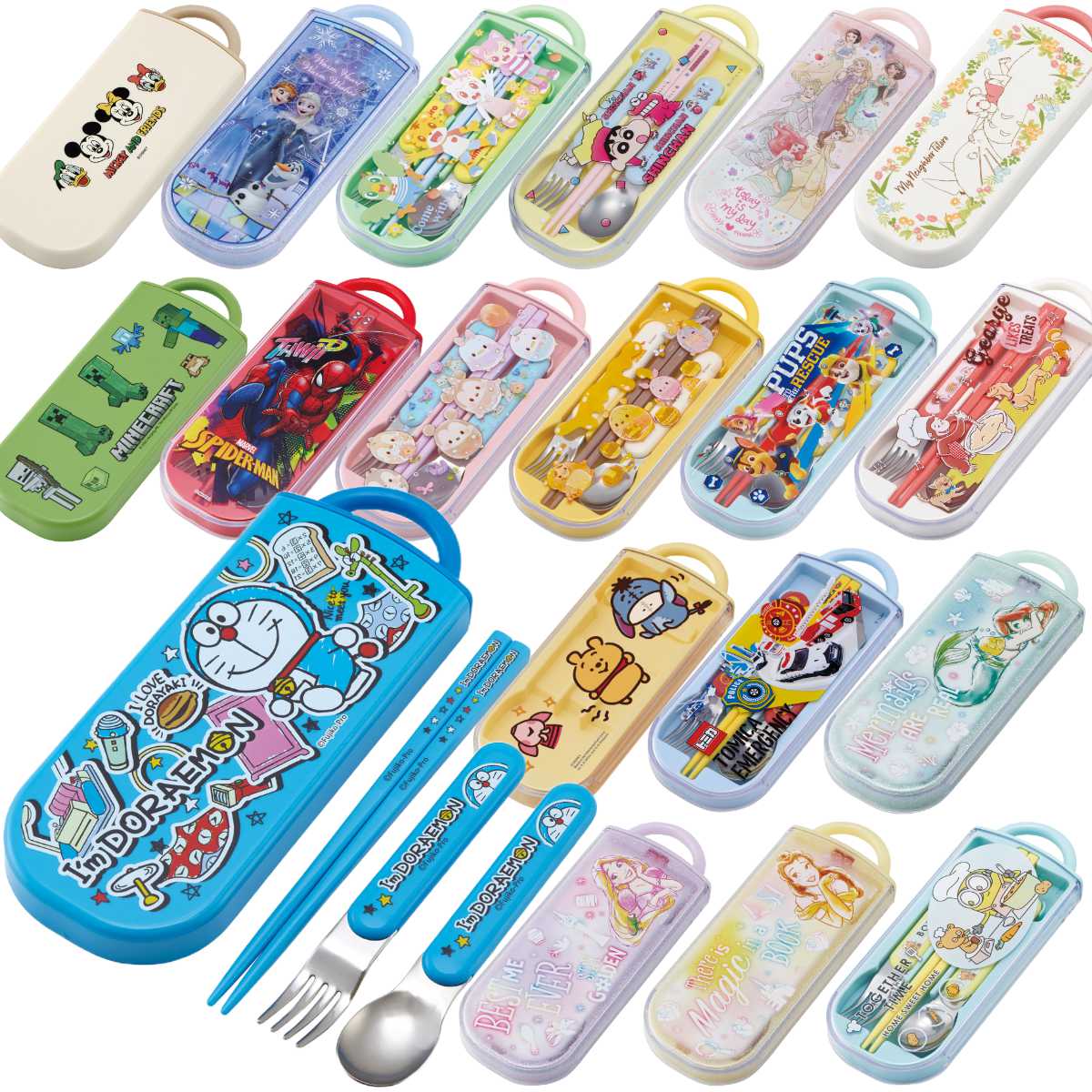 スケーター トリオセット 抗菌 箸 スプーン フォーク カトラリーセット