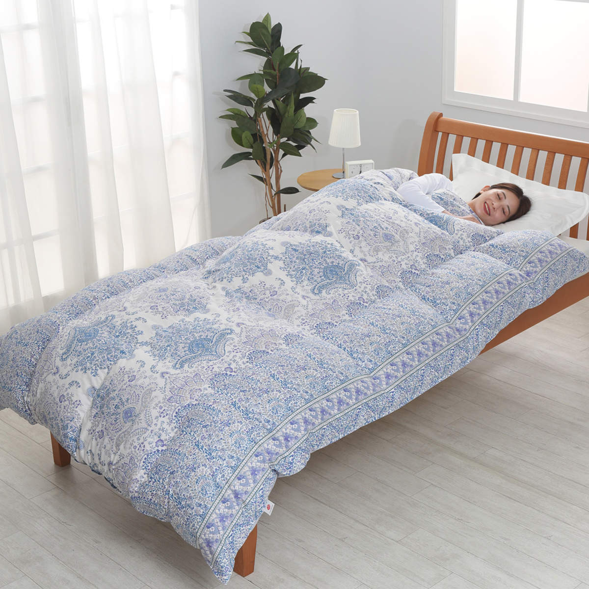 【未使用】西川の防カビ加工羽毛掛ふとん　グースダウン90% シングルロング 西川 羽毛布団 掛け布団 グースダウン90％ シングルロング 国産