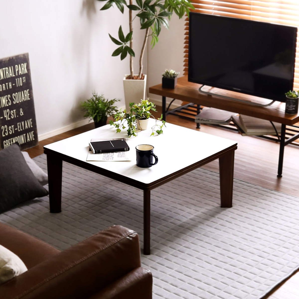 ホームテイスト（HOME taste） こたつ 幅70cm 木目調 テーブル