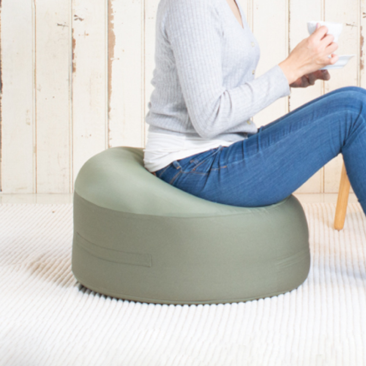 ビーズクッション クッション 極小ビーズ 幅55cm （ ビーズ ソファ 1人