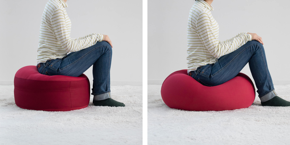 ビーズクッション クッション 極小ビーズ 幅55cm （ ビーズ ソファ 1人