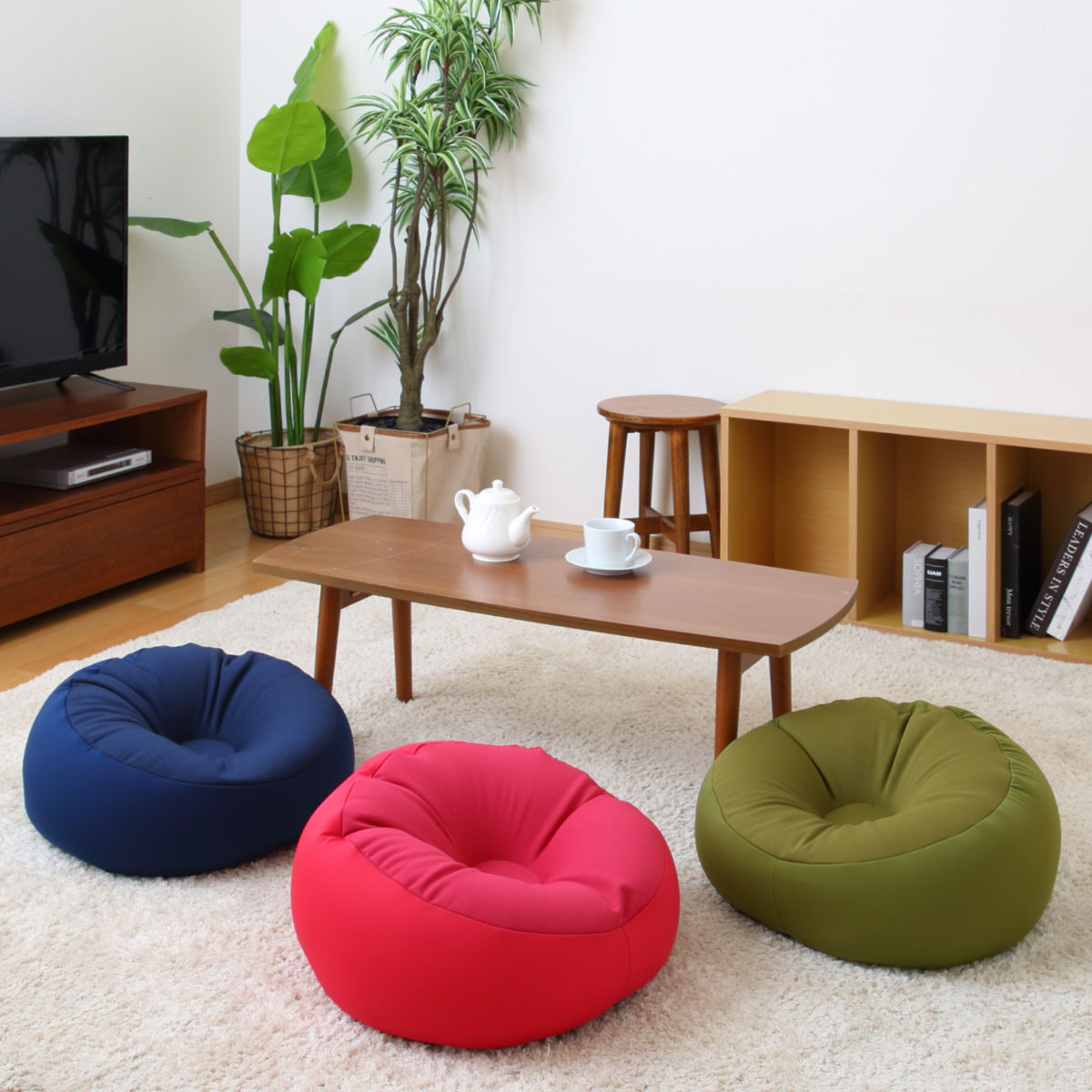 ビーズクッション ミニクッション 極小ビーズ 幅45cm （ ビーズ ソファ