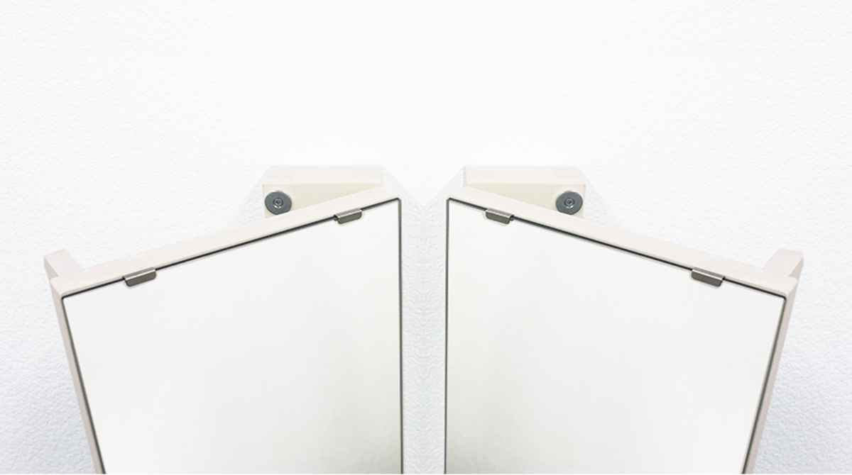 塩川光明堂 ミラー 壁掛け ウォールミラー アングル 20×150cm （ 鏡