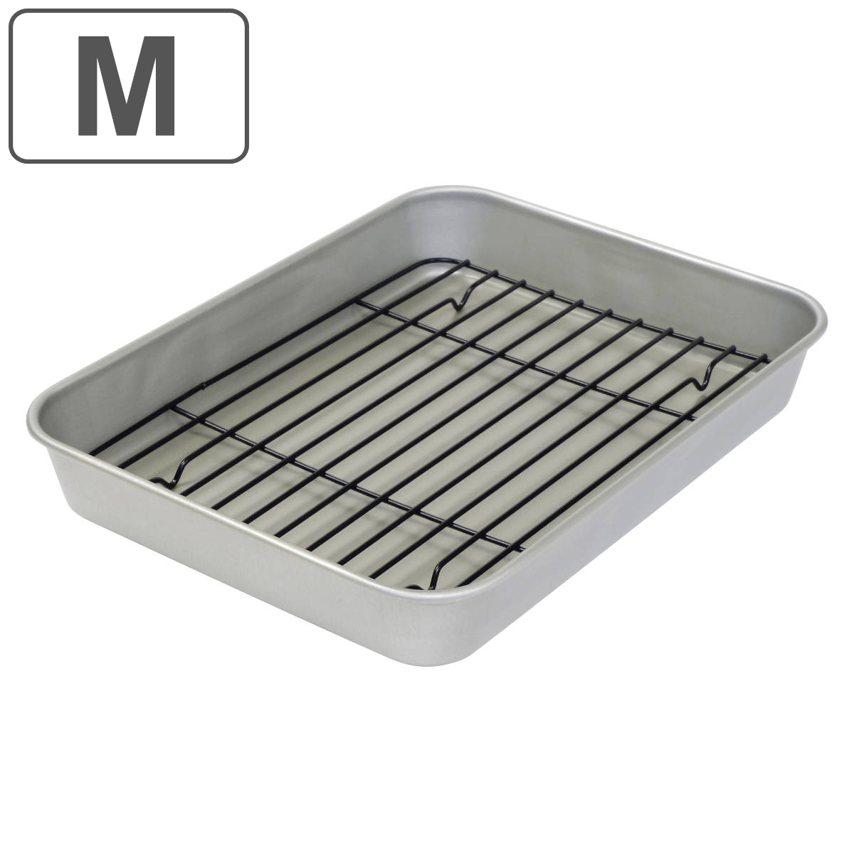 調理バット 小 持ち手付き アルミ製 アルマイト加工 業務用 中尾アルミ