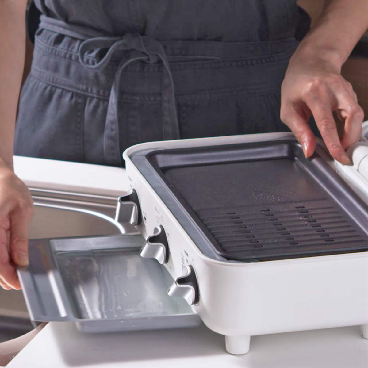 AINX スマートトースターグリル ホットプレート トースター トップ