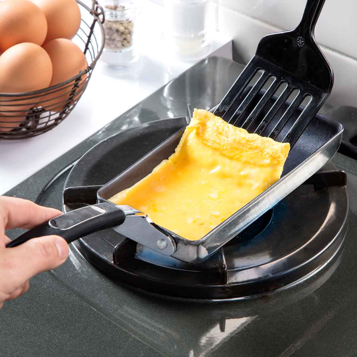 谷口金属工業 卵焼き器 9×18cm IH対応 すべすべスリム ストリール