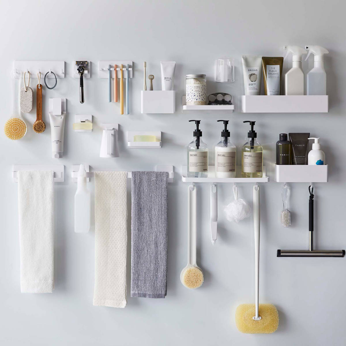 山崎実業 mist フィルムフック シェーバーホルダー ミスト