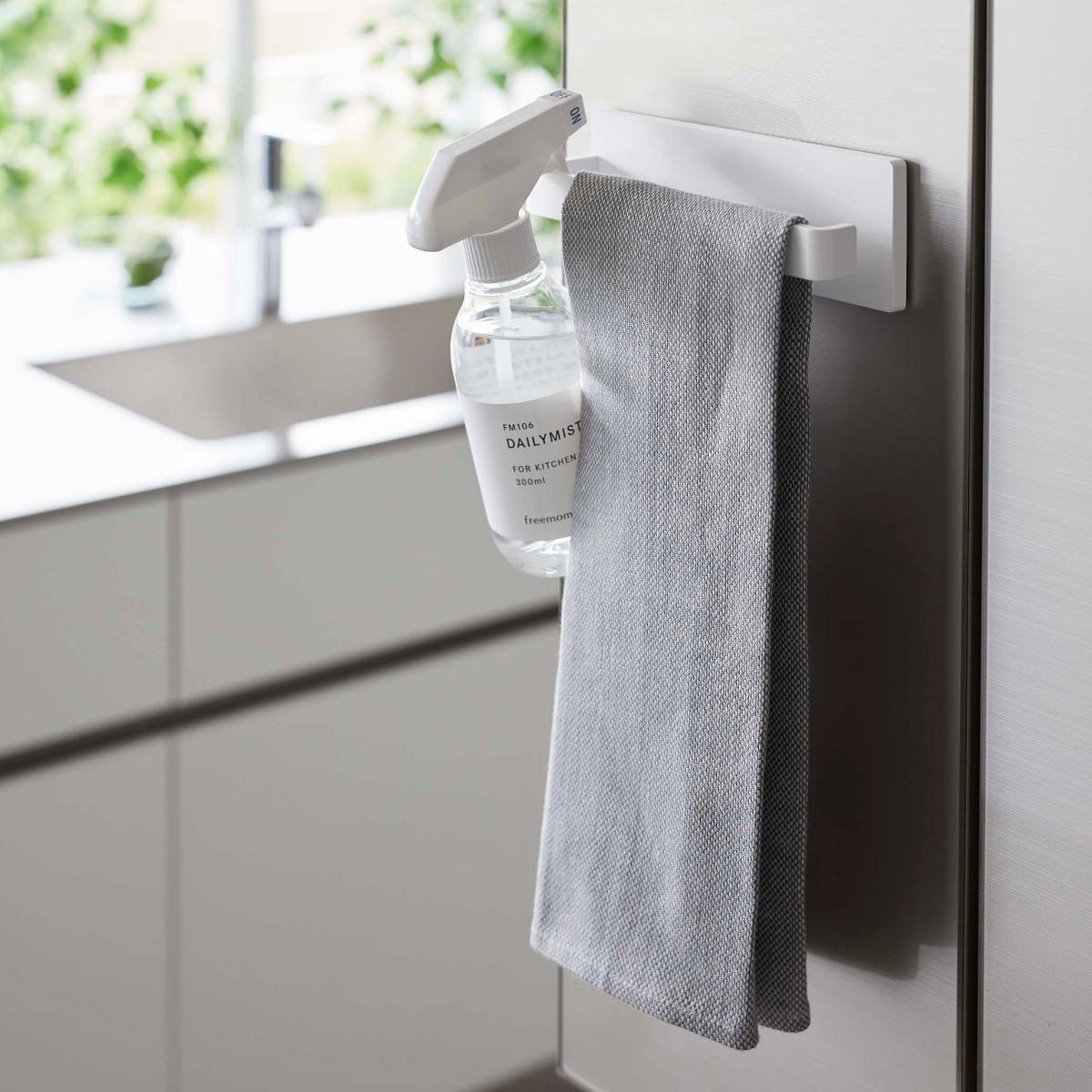 山崎実業 mist フィルムフック タオルハンガー ミスト W18