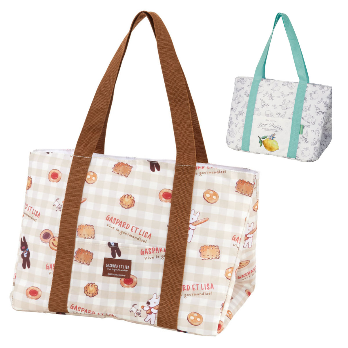保冷バッグ レジカゴ用保冷バッグ 巾着 リサとガスパール （ 保温 保冷 バッグ エコバッグ 折りたたみ キャラクター ）
