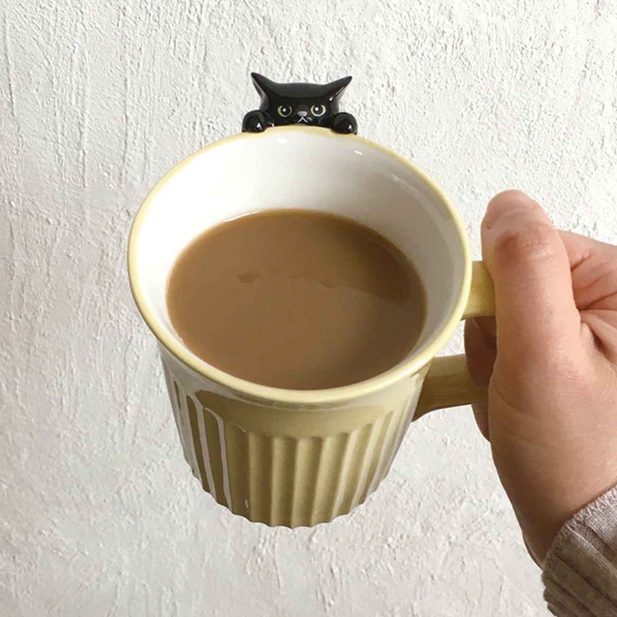 ゴマ様おまとめ　作家ねこ手捻り陶器三毛猫マグ ゴマ様おまとめ 作家ねこ手捻り陶器三毛猫マグ