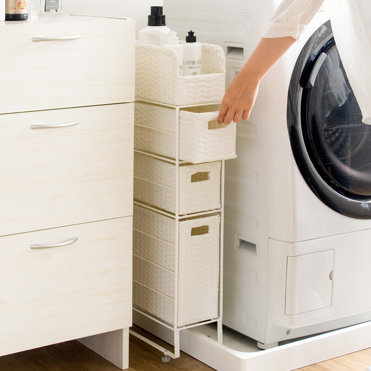 隙間収納 洗面所 15cm ランドリーチェスト...の詳細画像5