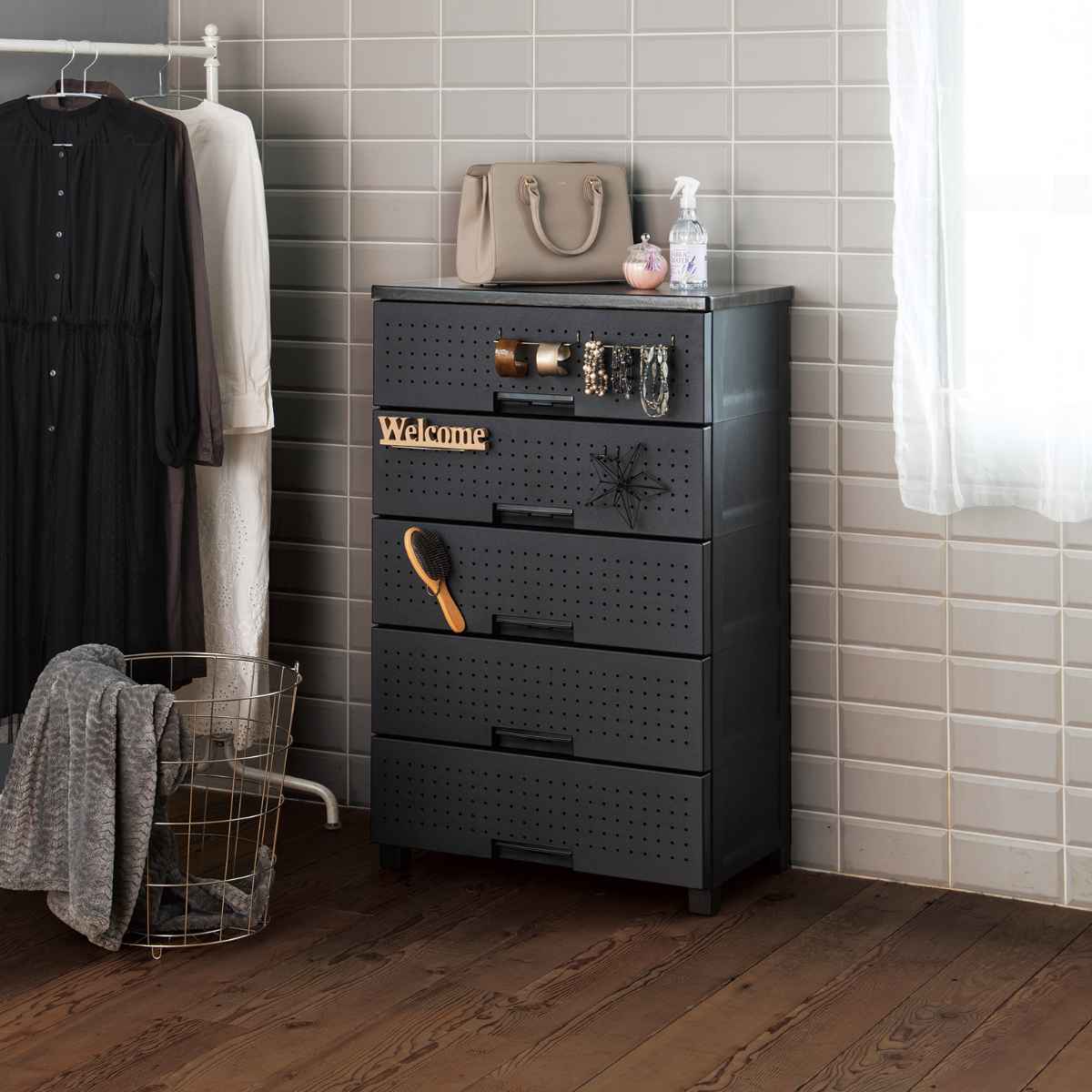 Fits チェスト フィッツプラス デコ 5段 幅65×奥行41×高さ105cm