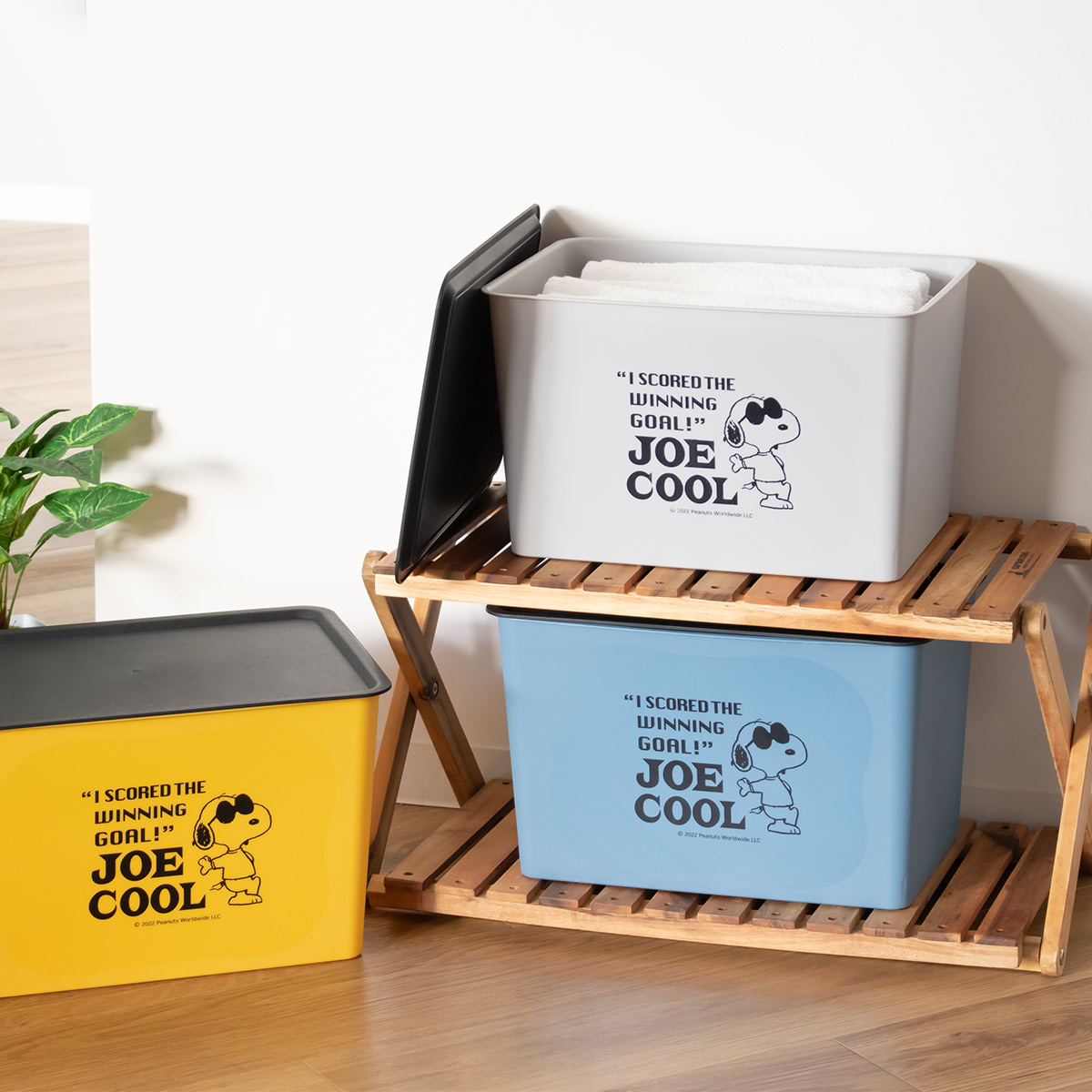 錦化成 収納ボックス L 幅38×奥行27×高さ24cm スヌーピー コレクトBOX