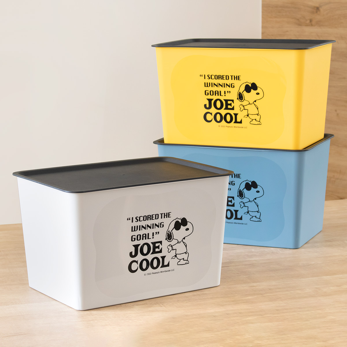 錦化成 収納ボックス L 幅38×奥行27×高さ24cm スヌーピー コレクトBOX
