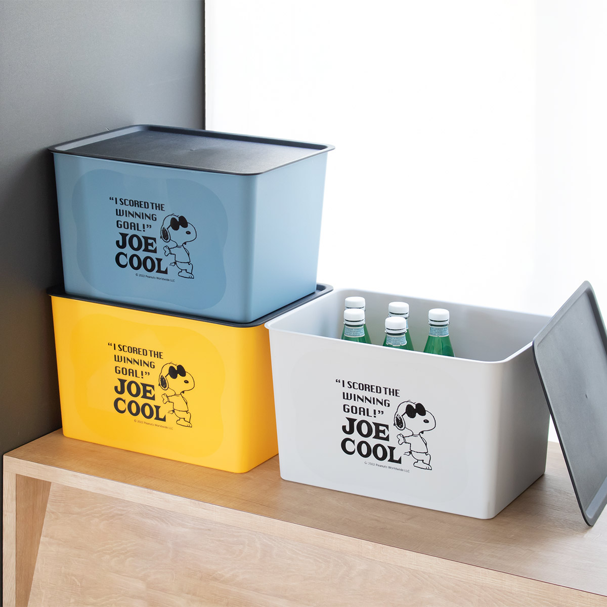 錦化成 収納ボックス L 幅38×奥行27×高さ24cm スヌーピー コレクトBOX