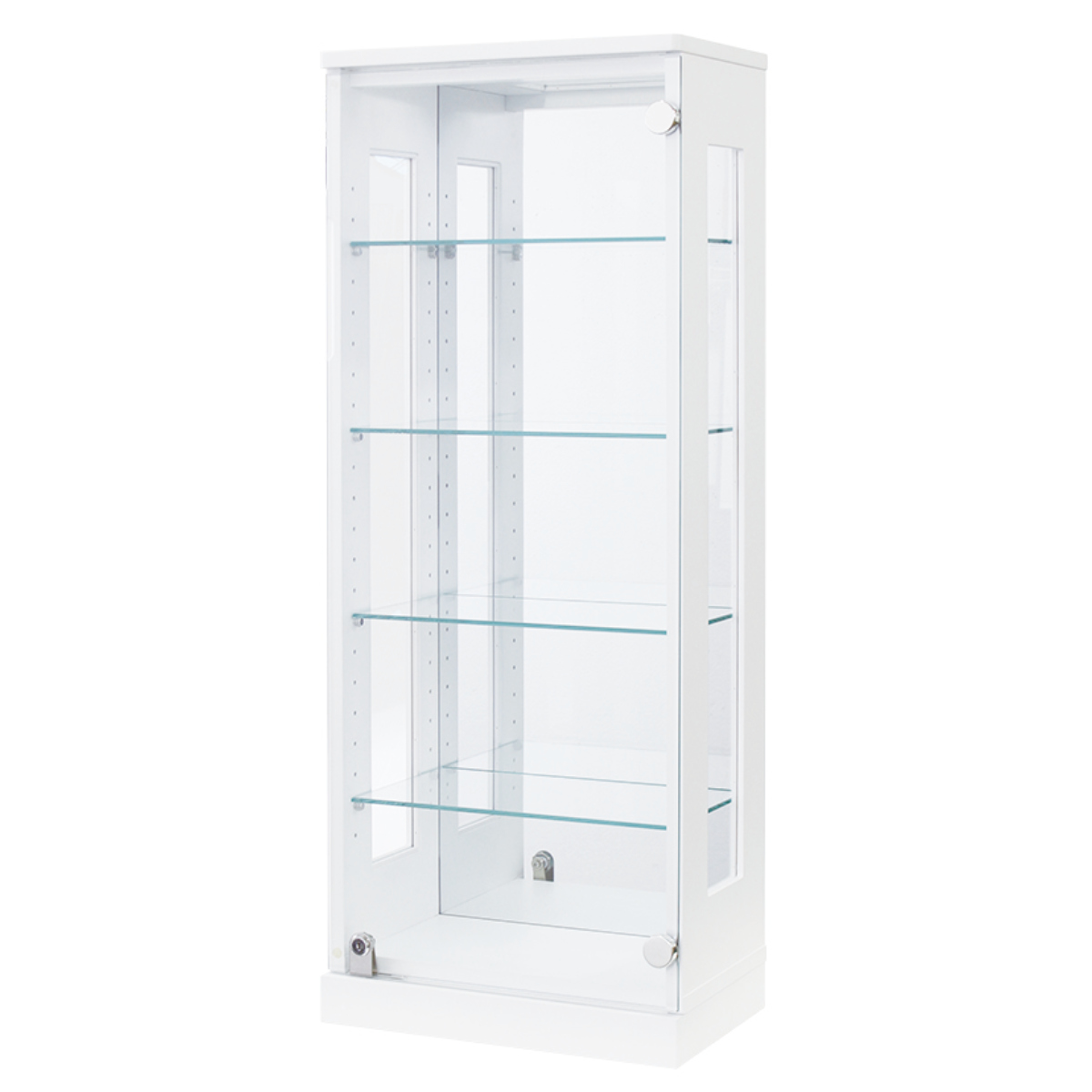 塩川光明堂 コレクションラック 鍵付 ショーケース 背面ミラー 幅40cm