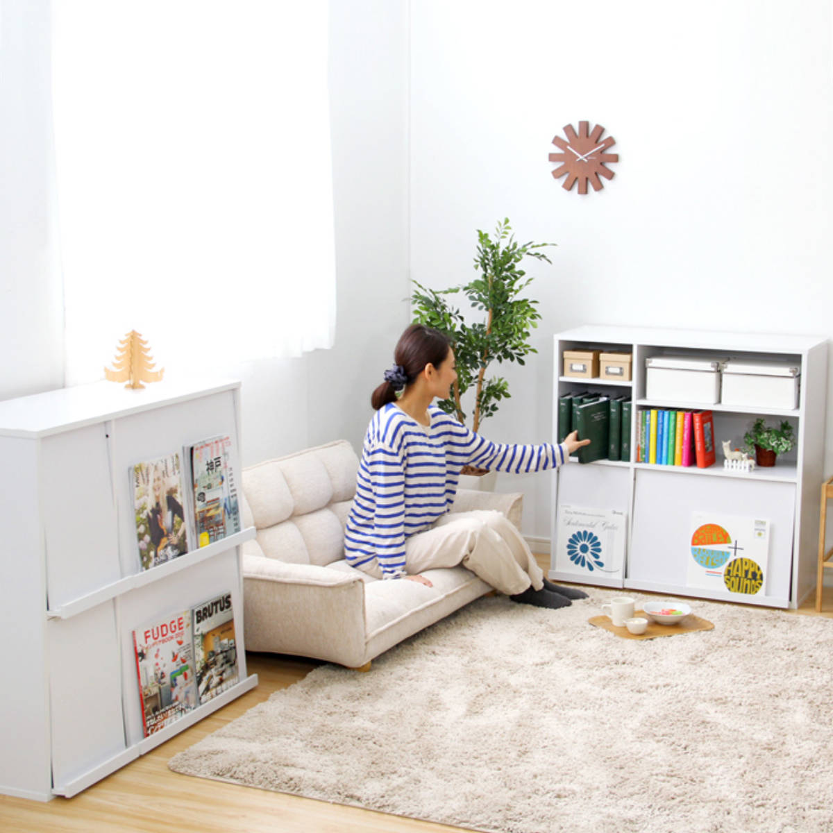 ホームテイスト（HOME taste） ディスプレイラック 幅92cm 2台組