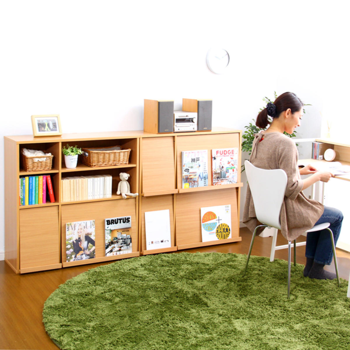 ホームテイスト（HOME taste） ディスプレイラック 幅92cm 2台組