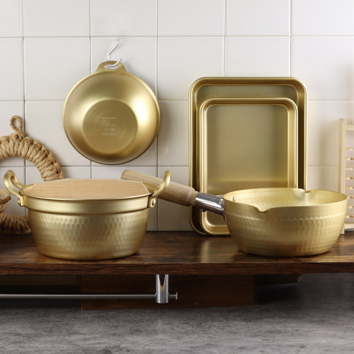 北陸アルミニウム バット 7号 小伝具 アルミ製 日本製 （ キッチン