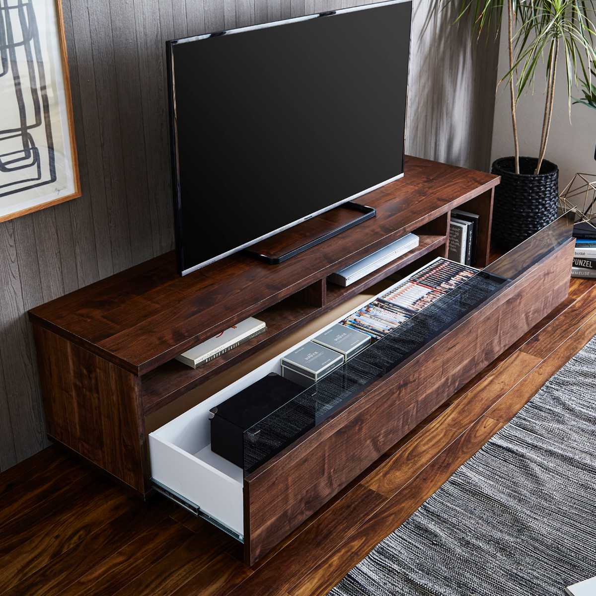 テレビ台 ローボード 木目調 ヴィンテージモダン 日本製 幅180cm